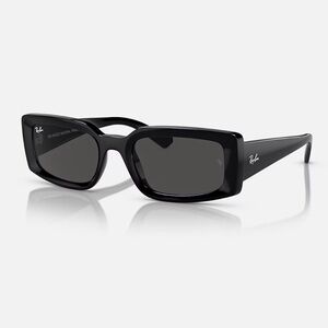 Ray-Ban RB4395 Kiliane Black Rectangle Sunglasses | Classic Designer Shades